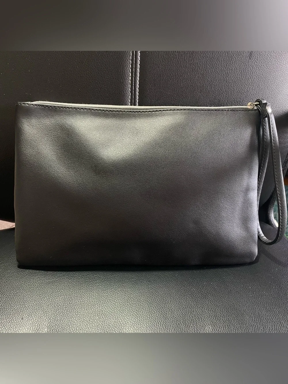 Atmosphere Trouble Maker Black Leatherette Clutch Bag